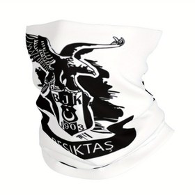 Resim 1 adet Besiktas Istanbul Turkiye Baskılı Boyun Gaiter, Nefes Alabilir Polyester-Elastan Karışımı, Rüzgar Geçirmez Alev Tasarımı, Nem Çekme, Toz Geçirmez Yangınçıları İçin Yüz Maskesi, Rahat Stil, Non-Woven Kumaş, Elde Yıkama veya Kuru Temizleme 