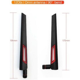 Resim Yüksek Kazançlı Wi-Fi Modem Anteni 12dBi Dual Band SMA Erkek 