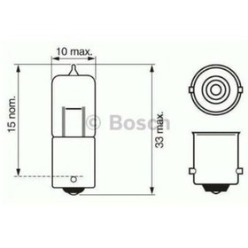 Resim Bmw İçin H10 İç Aydınlatma Ampul 12v 10w 63311375003 Bosch Pure Lıght 433b Ba9s 10 Adet 