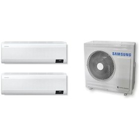 Resim Samsung TK 24000 BTU 1 Dış + 2 İç Ünite (12+18) Duvar Tipi Multi Inverter Klima 