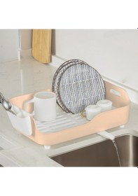 Resim Porsima Akl-060 Bej Lüks Tabaklık Bulaşıklık Bulaşık Sepeti 