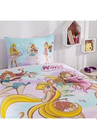 Resim Taç Lisanslı Winx Magic Tek Kişilik Pamuk Nevresim Takımı 000000001000050985 Çok Renkli 