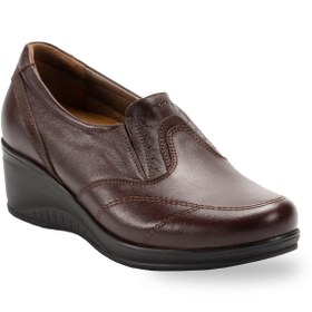 Resim Forelli RUBY 57610-G Kahve Kadın Günlük Deri Comfort Ayakkabı 