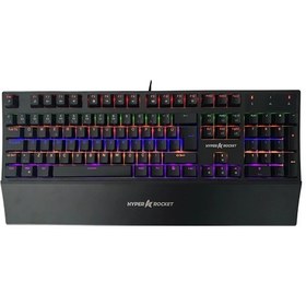 Resim Hyper Rocket Rgb Mekanik Oyuncu Klavye 
