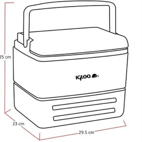 Resim Buzluk - Igloo - EliteCore - 8.2 lt - Kırmızı - 300724 