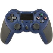 Resim Ps4 Host İçin Kauçuk Kaplamalı Kablosuz Oyun Denetleyicisi Bluetooth Kolu Mavi 