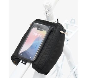 Resim Riverside actv 100 bisiklet kadro çantası telefon hazneli 2 × 1 l siyah 