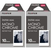 Resim Fujifilm Instax Mini Monochrome Siyah-beyaz 10x2 Film Seti 