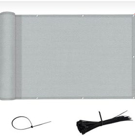 Resim Balkon Demiri Perdesi Gri Korkuluk Perdesi File 80 X 300 Gri 80 x 600 