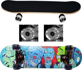 Resim Işıklı Silikon Teker Kaykay No:3 