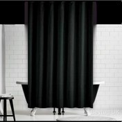 Resim Zethome Jackline Banyo Duş Perdesi 0010 Siyah Tek Kanat 1X180X200 Siyah 