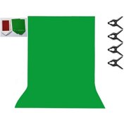 Resim Greenbox Chromakey Green Screen Yeşil Fon Perde(2X4 M) 