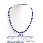Resim Alp Doğal Taş Lapis Doğal Taş Kolye M225 