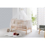 Resim Babywho 6020 - Sallanır Sabitlenir Kademeli Ahşap Beşik 60x120 Ahşap 