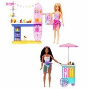 Resim Barbie Brooklyn ve Malibu Bebekleri Oyun Seti HNK99 
