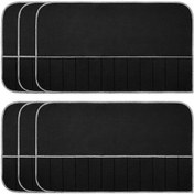 Resim Gümüş Saklama Poşetleri Gümüş Saklama Bezi Keçe Yemek Takımı Düzenleyici Kararmaz Gümüş Koruyucu Poşet 6 Adet S202412242108 Siyah 