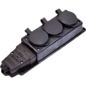 Resim First Kapaklı Priz Kauçuk 3 Lü Priz 