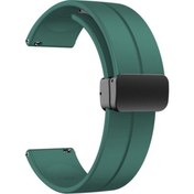 Resim Teleplus Amazfit Gtr Lite 47MM Kordon Mıknatıslı Silikon 22MM KRD84 