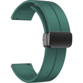 Resim Teleplus Amazfit Gtr Lite 47MM Kordon Mıknatıslı Silikon 22MM KRD84 
