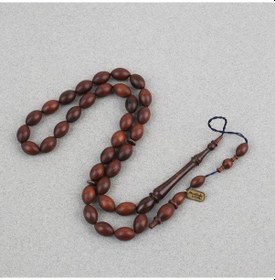 Resim Yılan Ağacı Usta İşi İmzalı Sülün İmame Beyzi Kesim 7x11.5mm Tesbih 