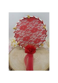 Resim Tef El İşi Dantelli Zilli 20 Cm Kına Gecesi Malzesi 