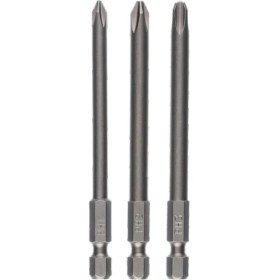 Resim Bosch Yıldız Vidalama Ucu Seti 3'lü PH1/2/3X89MM, Dayanıklı ve Kullanışlı 