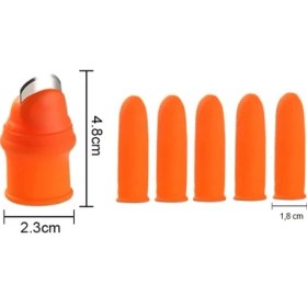 Resim Konyax Baş Parmak Sebze Ayıklayıcı Set Kadın 