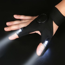 Resim 1 Çift Nefes Alabilir Tasarımlı LED Işıklı Eldiven – Pille Çalışan, Giymesi ve Taşıması Kolay, Ev Tamirleri, Acil Aydınlatma, Balıkçılık, Yürüyüş için İdeal, Babalar Günü Hediyesi, Şık Eldiven Stili, Ayarlanabilir Bilek Kayışı 