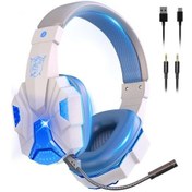 Resim Springsun Ps5/ps4/pc/switch İçin Çift Modlu Led Işıklı Kablosuz Oyun Kulaklığı - Beyaz 