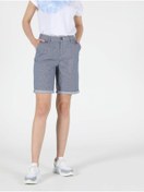 Resim Slim Fit Yüksel Bel Kadın Lacivert Şort Colin's