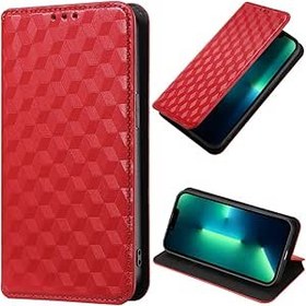 Resim BAILI Infinix Hot 12 Play ile Uyumlu Kılıf, Infinix Hot 12 Play için PU Deri Kapaklı Cüzdan Telefon Kılıfı, Kare 2 