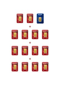 Resim Nadir Gold 24 Ayar 16,5 Gram Külçe Altın 1 Adet 2,5 Gram Külçe Altın + 14 Adet 1 Gram Külçe Altın 