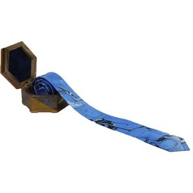 Resim E38 Erkek Renkli Ebru Kravat - K0108 Çok Renkli 