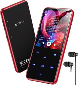 Resim AGPTEK 64 GB MP3 Çalar, Bluetooth 5.3, HiFi Ses, FM Radyo, 2,4 inç Ekran 