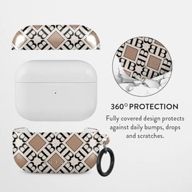 Resim BURGA Apple Airpods PRO ile Uyumlu Kılıf, Monogram 