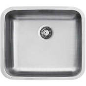 Resim Ukinox D 500 Dekorlu Taşmasız Tezgah Altı Mutfak Eviyesi 