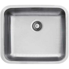 Resim Ukinox D 500 Dekorlu Taşmasız Tezgah Altı Mutfak Eviyesi 