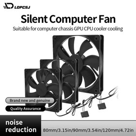 Resim 80mm 90mm 120mm Sessiz Bilgisayar Fanı, PC Kasa GPU CPU Soğutucu Radyatör Soğutma için Sessiz PC Fanları, Bilgisayar Bileşeni Yükseltme,Bilgisayar Donanımı,Şık Tasarım,Düşük Gürültü,Yüksek Performanslı Soğutma,Soğutma Çözümü,Oyun Bilgisayarı Kullanıcıları,PC Yapımcıları 
