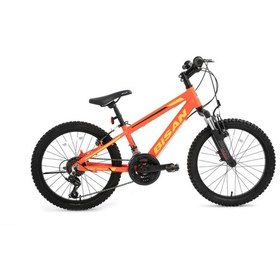 Resim Bisan Kdx 2600 V Fren 28k Çocuk Bisikleti Neon Turuncu Sarı Siyah Turuncu 