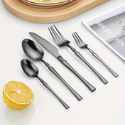 Resim 100 adet Paslanmaz Çelik Çatal Bıçak Takımı, Yemek Bıçağı, Kaşık, Çatal, Tatlı Kaşığı ve Tatlı Çatalı dahil olmak üzere 20 kişi için uygun, Ev, Mutfak, Restoran, Parti, Noel, Cadılar Bayramı, Düğün ve Büyük Etkinlikler Kullanımına Uygun, Bulaşık Makinesinde Temizlenebilir, Çoklu Renk Seçenekleri Mevcut 