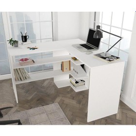 Resim Dekorister Stylo Çalışma Masası Beyaz 