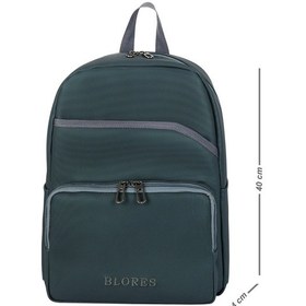 Resim It Luggage Suni Deri Şık Tasarım Laptop Bölmeli Sırt Çantası Açık 