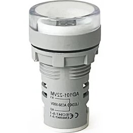 Resim Cekar Store Mini Dijital Voltmetre 22MM Ac 60-500V LED Beyaz Işık 