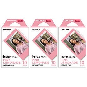 Resim Fujifilm Instax Mini Pink Lemonade 10x3 Film Seti 