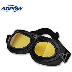 Resim Retro Motosiklet Kaskı Gözlükleri Vintage Gözlükler Motosiklet Scooter Gözlükleri Uv Kask İçin2 