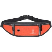 Resim Fosenze Oranj Suluğa Dayanıklı Ultra İnce Mini Bel Çantası - Spor, Koşu, Outdoor Kullanıma Uygun - Telefon Ve Aksesuar Taşıma - Unisex Portakal 