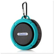 Resim Springsun Mavi Sıvıya Dayanıklı Mini Bluetooth Hoparlör - Ses Kontrol, Mikrofon, Süction Cup Ve Araçta Kullanım İçin 