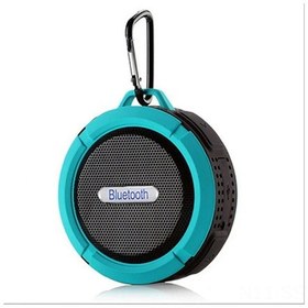 Resim Springsun Mavi Sıvıya Dayanıklı Mini Bluetooth Hoparlör - Ses Kontrol, Mikrofon, Süction Cup Ve Araçta Kullanım İçin 
