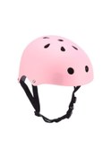 Resim Neevoyu Kırmızı Mat Bisiklet Kaykay Denge Arabası Kaskı - Erkek Kadın Çocuk Uyumlu Ayarlanabilir Bantlı Soluklu Emniyet Kask L Boyutu Pembe 