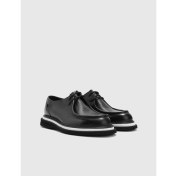 Resim İLVİ Manoi Hakiki Floter Deri Erkek Siyah Oxford Ayakkabı 